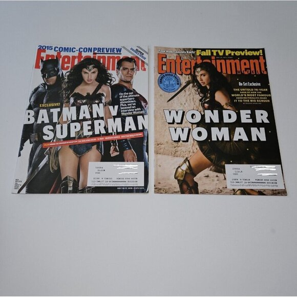 3 DC Wonder Woman Entertainment Weekly Magazine Lot 2015 2017 2020 Batman Super - Picture 2 of 8